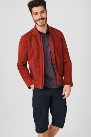 C&A Cargo Bermuda With Belt Miesten Shortsit Tummansininen | 05KXYTMJF