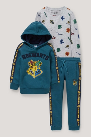 C&A Harry Potter Set, Long Sleeve And Joggers Poikien Suorat Housut Tummanturkoosi | 05KZMHFAO