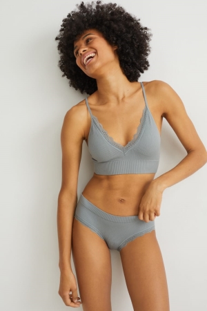 C&A Hipster Briefs Seamless Lycra® Naisten Yöasut Vihreä | 17QISYXHD