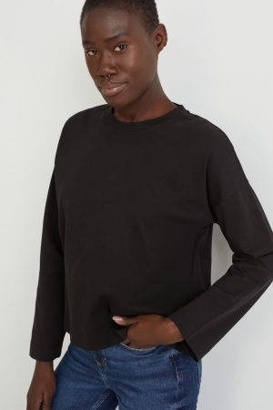 C&A Long Sleeve Naisten Topit Mustat | 60AIZDRLT