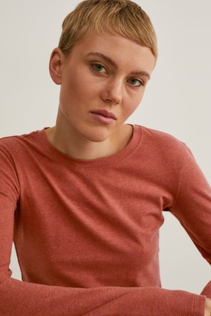 C&A Multipack Of 2 Basic Long Sleeve Organic Puuvilla Naisten Topit Valkoinen | 81LEDIHAM