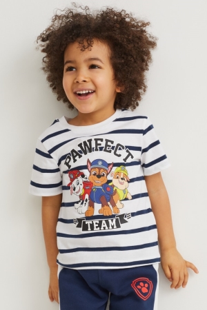 C&A Multipack Of 3 Paw Patrol Sleeve Poikien T Paidat Tummansininen | 79XQSIZFP