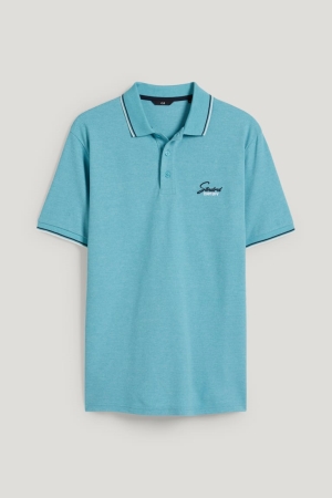 C&A Polo Miesten Paidat Turkoosi | 47ACDEUPX