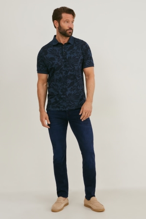 C&A Premium Slim Recycled Miesten Farkut Sininen Tummansininen | 60UKVYLPD