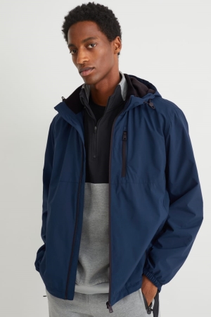 C&A Technical With Hood Miesten Takki Tummansininen | 42STRKXIJ