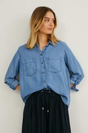 C&A Tencel™ Naisten Pusero Sininen | 39SORTXMV